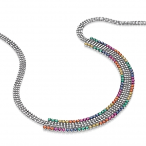 Collana in Argento con zirconi